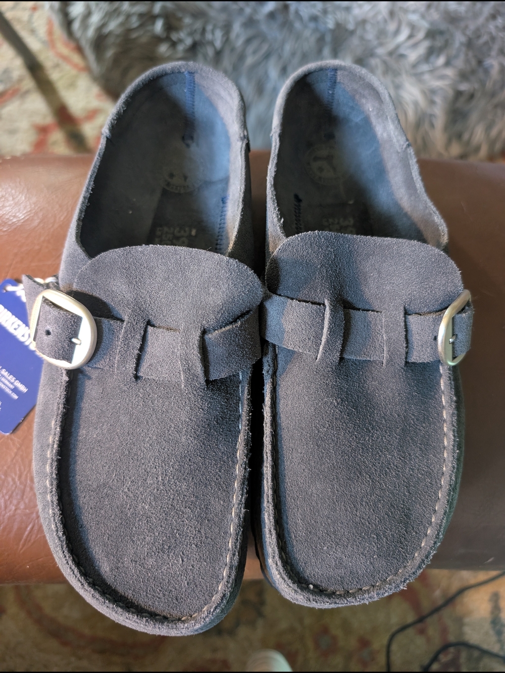 Women's Navy 39 (8) Buckley Birkenstocks New - Picture 2 of 8
